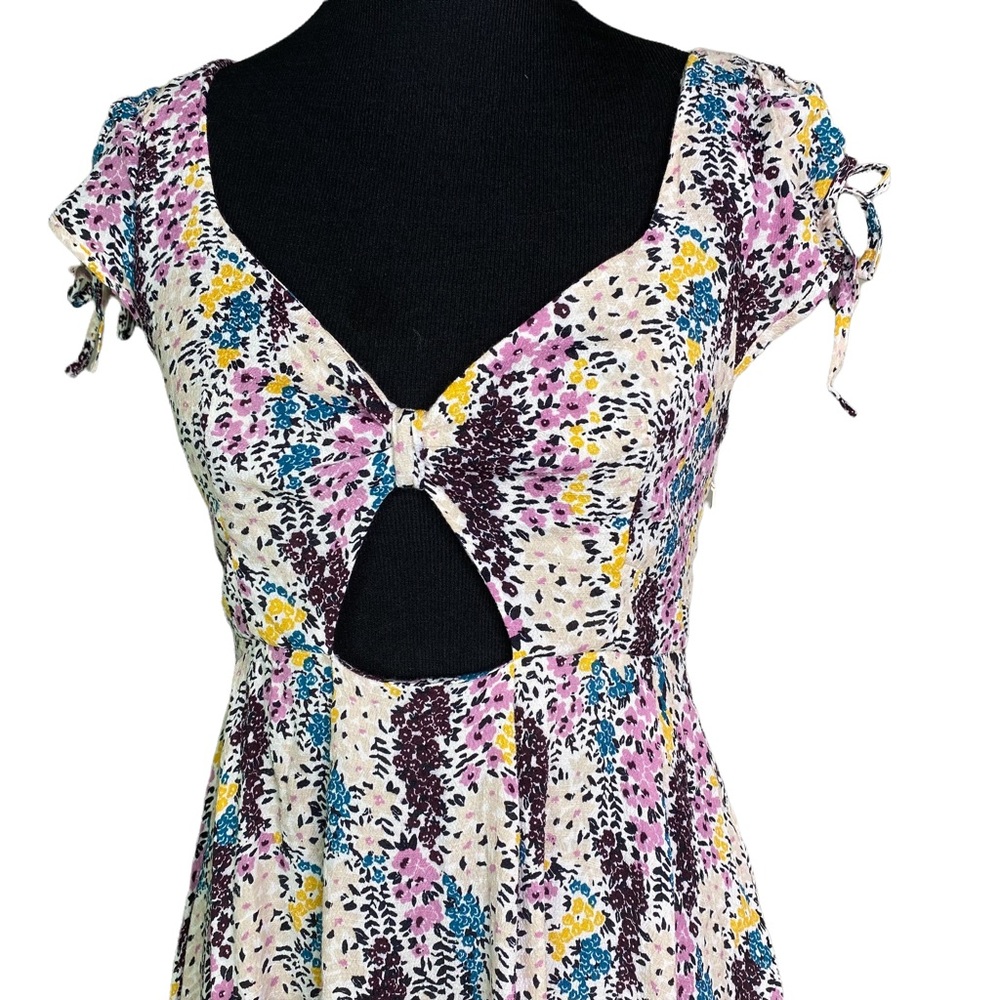 Free People Dress S Small Purple Floral - Picture 2 of 6